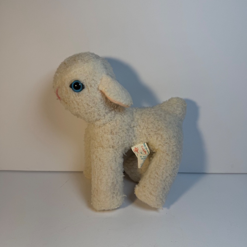 Vintage Douglas Pride of America Cuddle Toys Lamb Sheep Plush Stuffed Animal